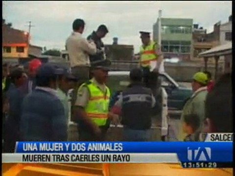 Un rayo mató a una personas en Cotopaxi