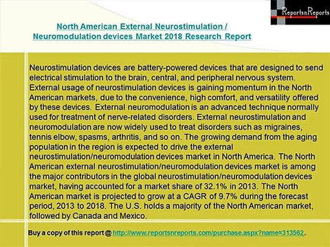 North American External Neuromodulation devices Market Forecasts to 2018 and Analysis