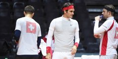 Coupe Davis 2014 : premier entraînement pour Federer