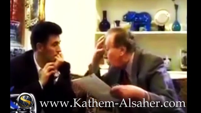 نزار قباني عند سماعه لحن اشهد لاول مرة من كاظم الساهر - لقاء نادر