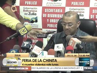 Muertes violentas se redujeron 75% en inicio de la Feria de La Chinita