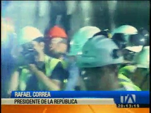 Presidente Correa supervisa el proyecto Coca Codo Sinclair