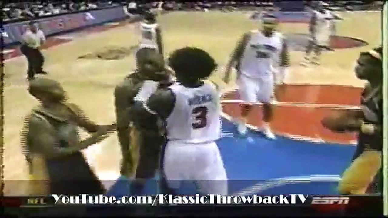 RandomThrowback Pacers vs Pistons Brawl Full (2004) Video Dailymotion