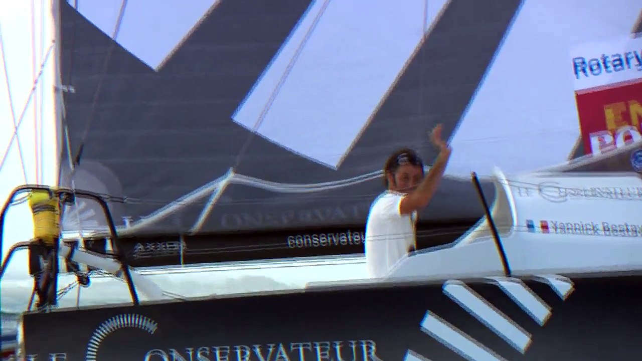 Arrivée de Yannick Bestaven, 4ème Class40