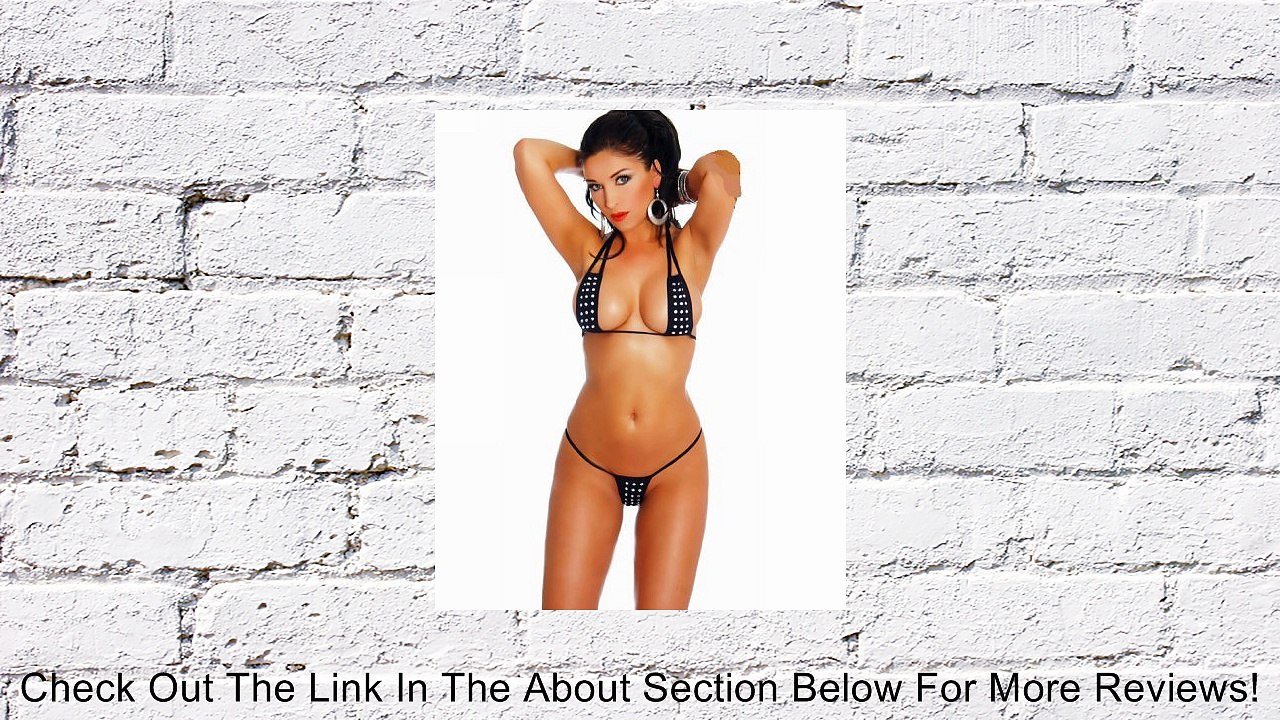 Intimates21 Women's Brazilian Bikini Top And Bottom With Rhinestones Stripper Wear Review