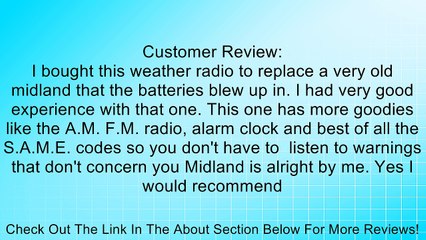 Midland Same Weather Civil Emerg/Hazard Radio Review