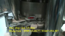 Máy dập viên , máy dập viên thuốc đông y, tây y, máy dập viên thực phẩm chức năng, máy dập viên sủi 13 chày