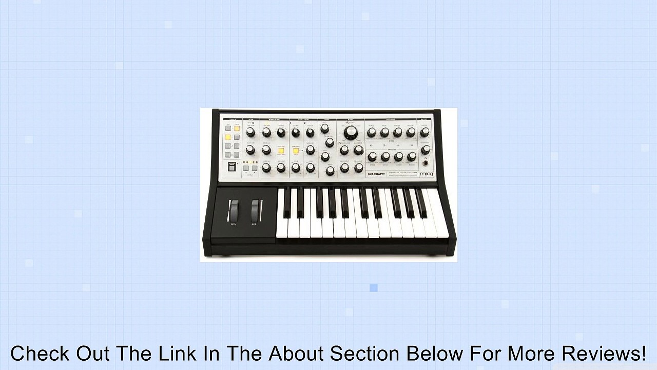 Moog LPSSUB001 Sub Phatty Analog Synthesizer Review