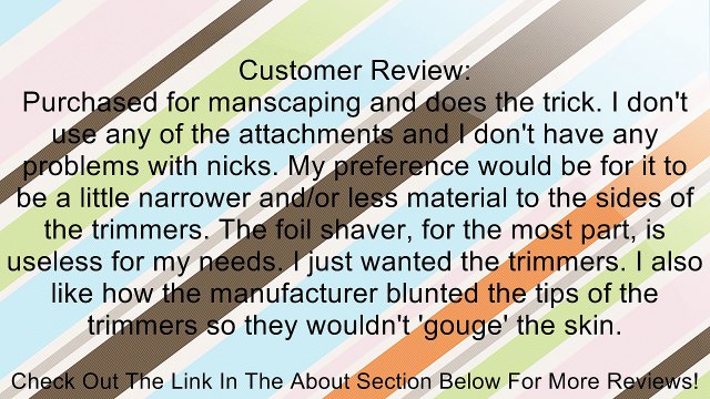 Philips Consumer Lifestyle BG2028/42 Ultimate Body Groomer, Cordless Review