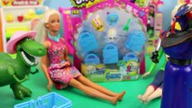 Shopkins Surprise Barbie and Disney Frozen Elsa with Toy Story Rex Buzz Lightyear and Shrek