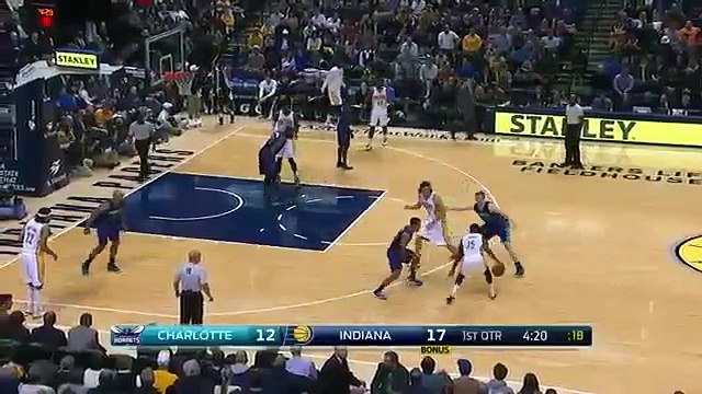 Lance Stephenson Blocks Roy Hibbert