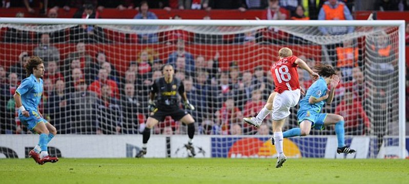 Memorable Paul Scholes Goal vs FC Barcelona (2008)