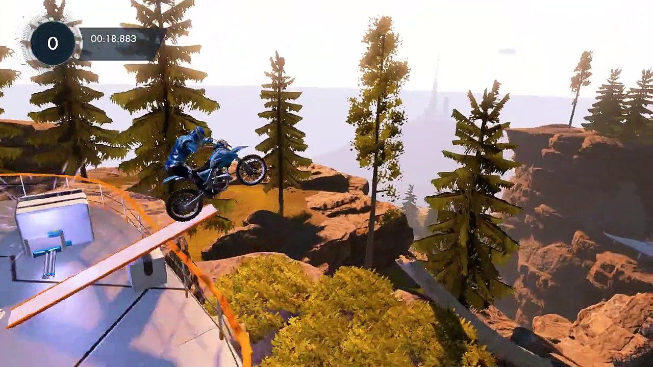 zgerkey Trials Fusion HD walkthrough Gameplay Event 1 GreenHorns Grove Track 6 Cliff Hanger