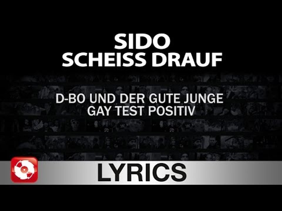 SIDO - SCHEISS DRAUF AGGROTV LYRICS KARAOKE (OFFICIAL VERSION)