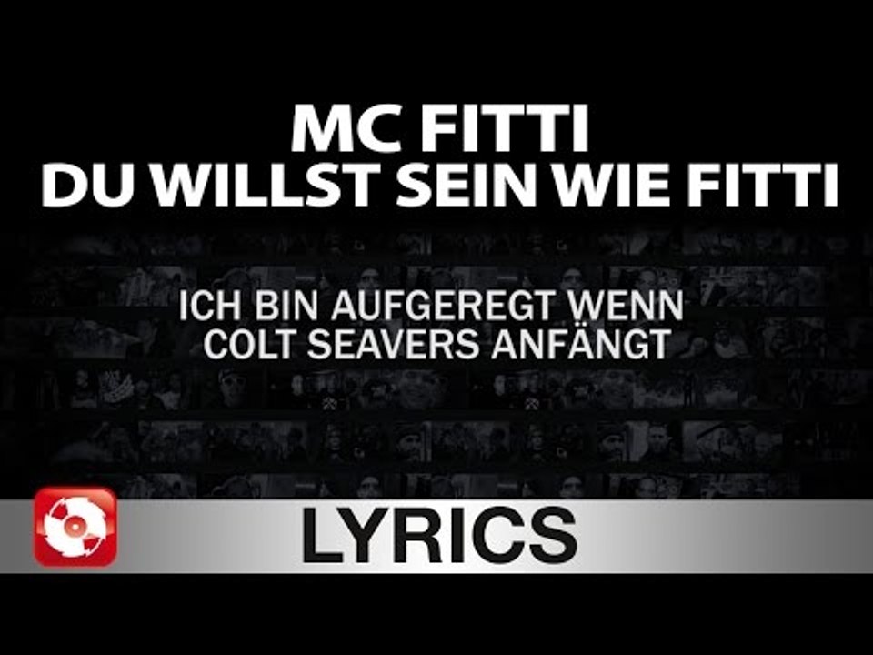 MC FITTI - DU WILLST SEIN WIE FITTI AGGROTV LYRICS KARAOKE OFFICIAL VERSION)