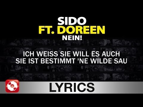 SIDO FEAT. DOREEN - NEIN! - AGGROTV LYRICS KARAOKE (OFFICIAL VERSION)