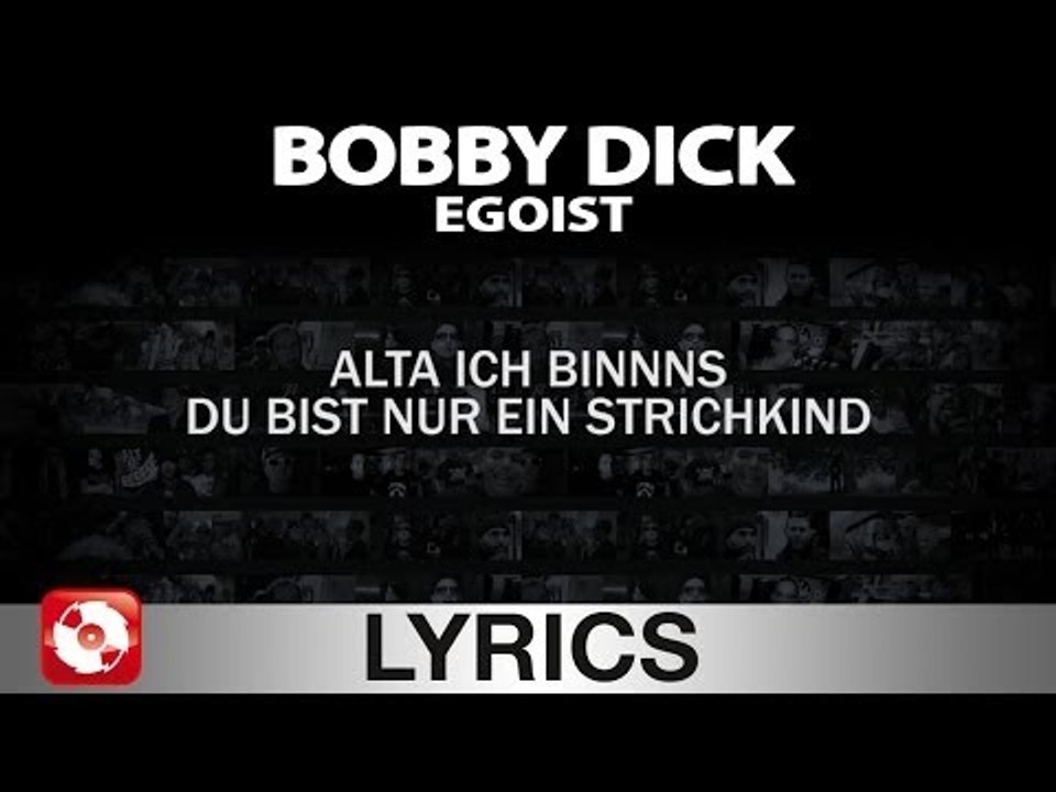 BOBBY DICK - EGOIST AGGROTV LYRICS KARAOKE (OFFICIAL VERSION)