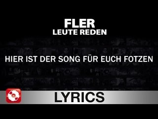 FLER - LEUTE REDEN - AGGROTV LYRICS KARAOKE (OFFICIAL VERSION)