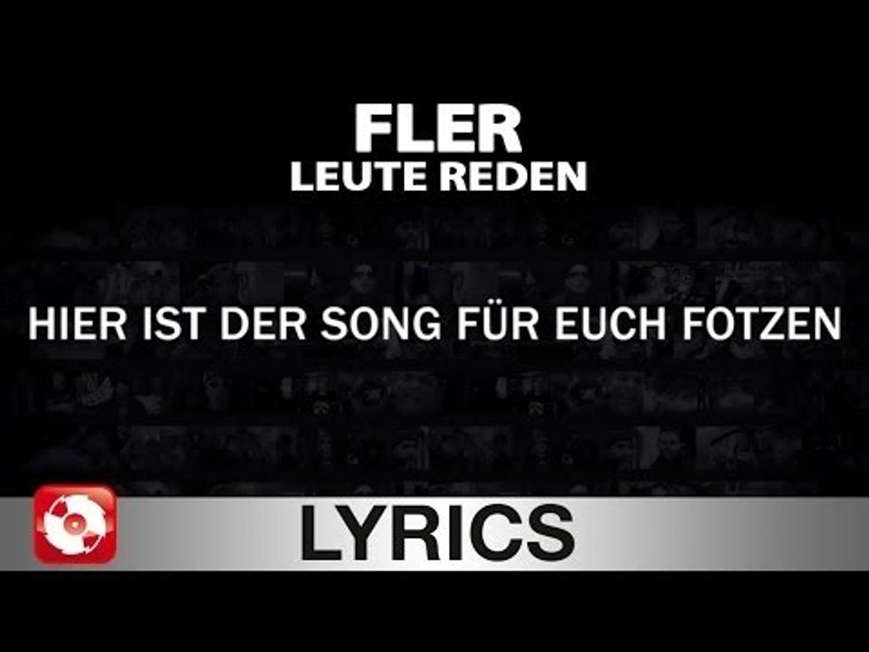 FLER - LEUTE REDEN - AGGROTV LYRICS KARAOKE (OFFICIAL VERSION)