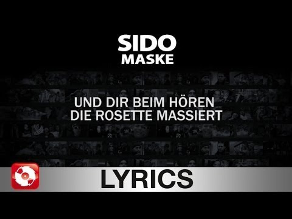 SIDO - MASKE AGGROTV LYRICS KARAOKE (OFFICIAL VERSION)