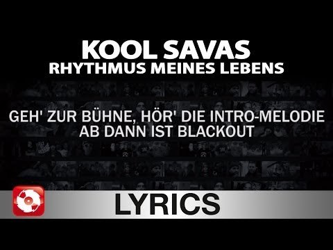 KOOL SAVAS - RHYTHMUS MEINES LEBENS - AGGROTV LYRICS KARAOKE (OFFICIAL VERSION)