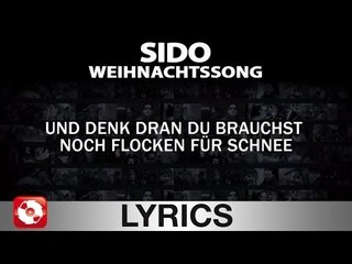 SIDO - WEIHNACHTSSONG AGGROTV LYRICS KARAOKE (OFFICIAL VERSION)