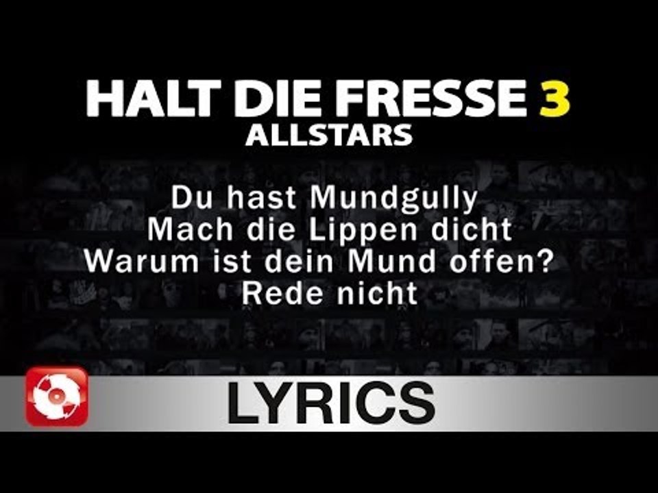 HDF 3 ALLSTARS - AGGROTV LYRICS KARAOKE  (OFFICIAL VERSION)