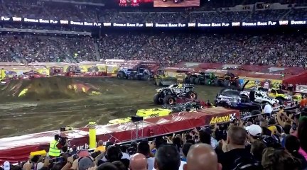 Attempted Double Backflip By A Monster Truck  Funny Videos at videotri