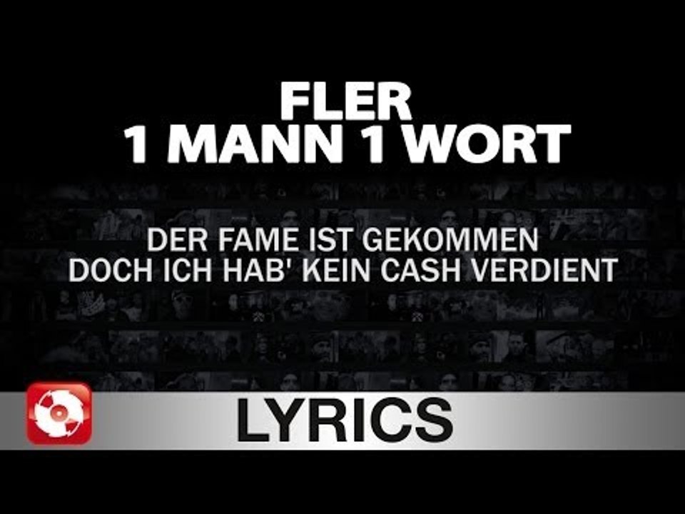 FLER - 1 MANN 1 WORT AGGROTV LYRICS KARAOKE (OFFICIAL HD VERSION AGGROTV)