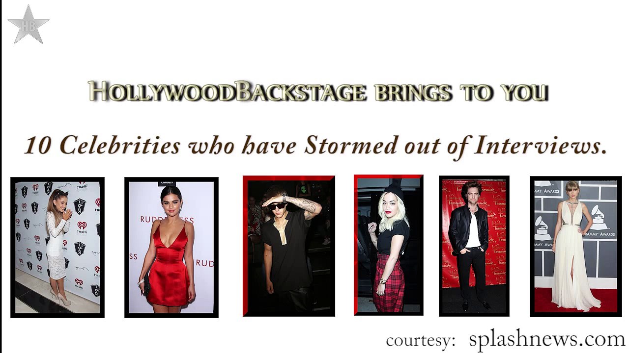 10 Celebrities Who Have Stormed Out Of Interviews - Ariana Grande, Justin Bieber, Selena & More