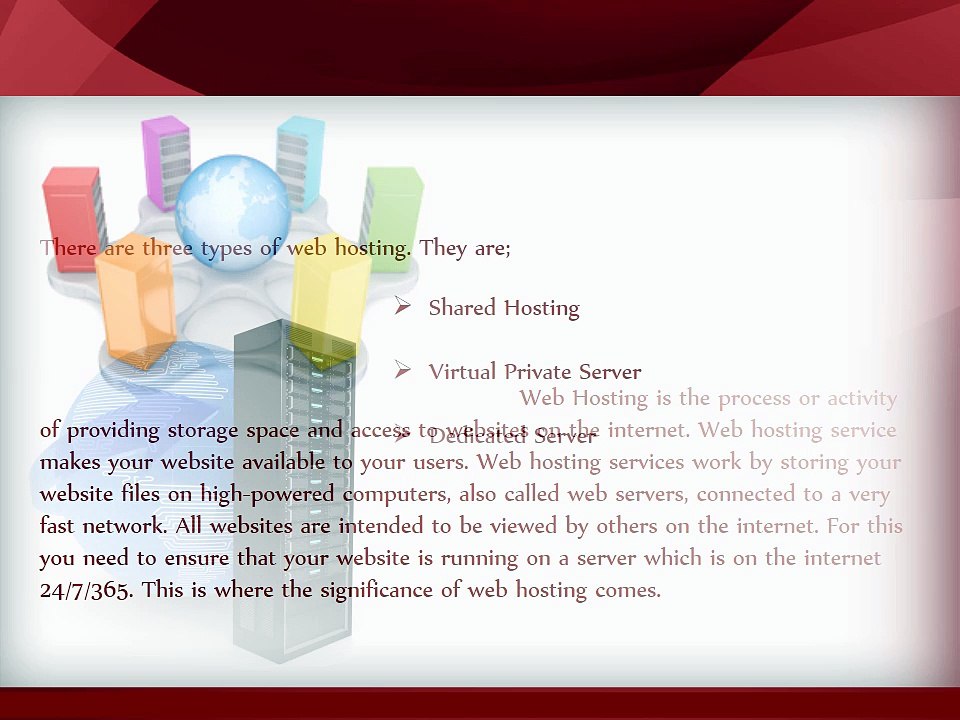 Features of Web Hosting
