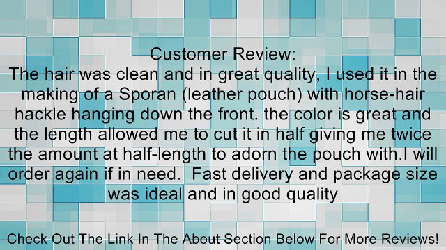 One Hank 30 Horse Hair Mongolian, Natural Black Hair, for Bass Review