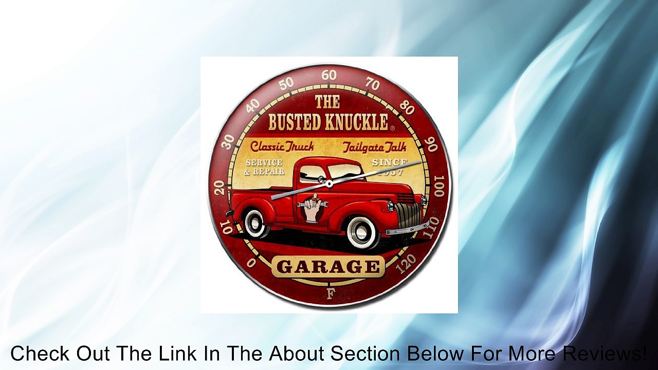 Busted Knuckle Garage BUST071 Round Old Truck Wall Thermometer Review