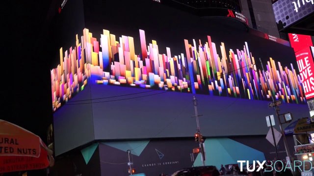 VIDEO Plus grand écran du monde à Times Square