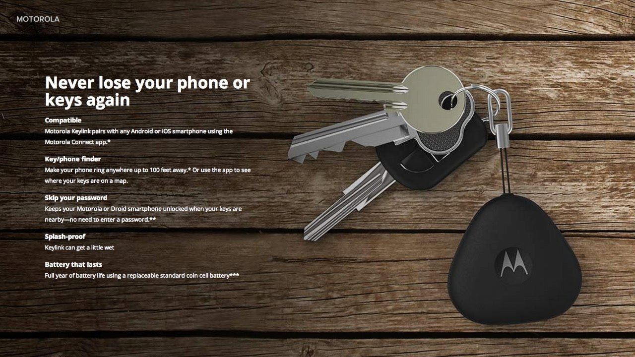 Motorola Keylink Will Help You Find Your Keys And Your Phone