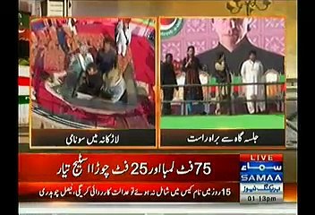 Aerial View Of PTI Jalsa Larkana