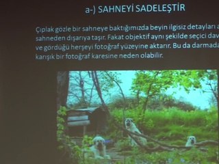 Konferans:"Görüntü Estetiği ve Fotoğrafta Kompozisyon"