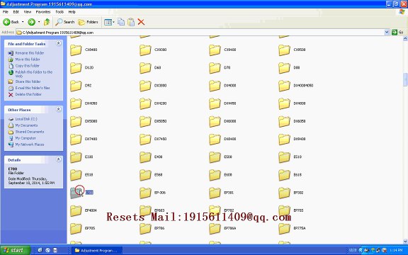 RESET EPSON Resets E700 Adjustment Program resetter