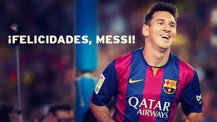 El Barça felicita a Messi por superar el récord de Zarra
