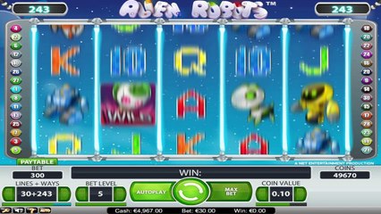 Alien Robots ™ free slots machine game preview by Slotozilla.com