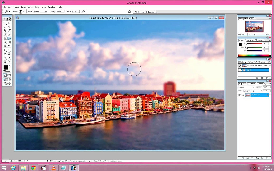 Change Picture Background Using Adobe Photoshop 7