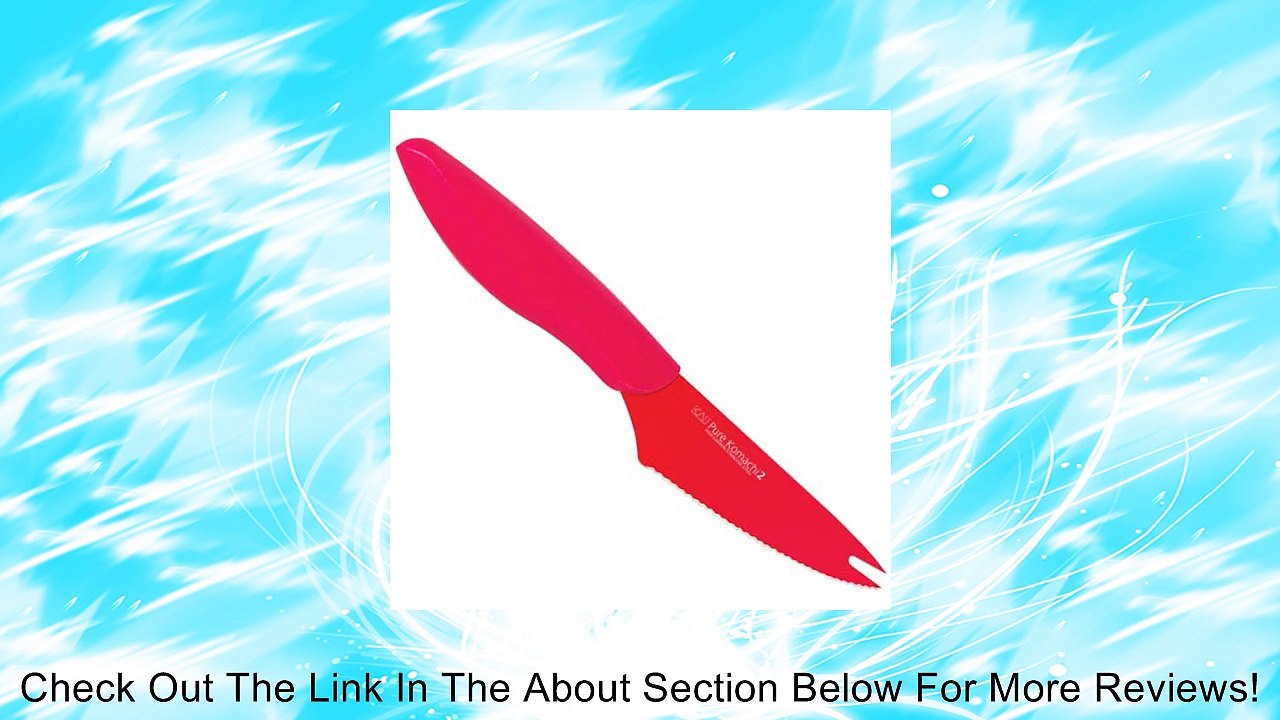 KAI Pure Komachi 2 Red 4 Inch Tomato Knife