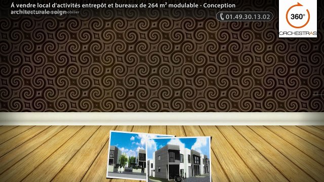 Á vendre local d'activités entrepôt et bureaux de 264 m² modulable - Conception architecturale soign