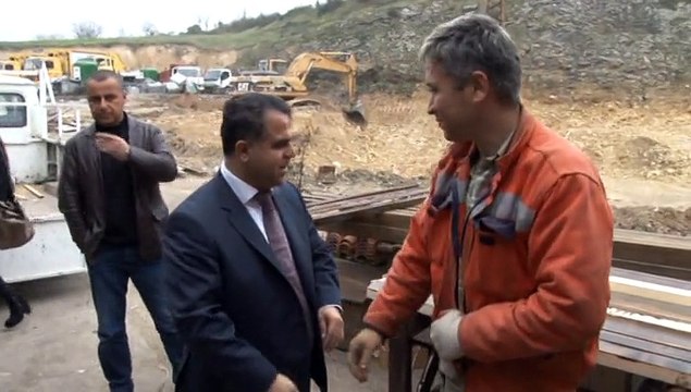 Başkan Aksoy Şantiyede İncelemelerde Bulundu