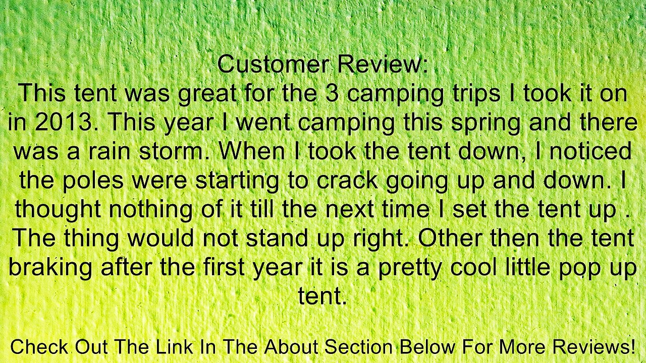 Coleman 2000012219 Instant Dome 5 Review