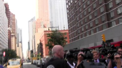 Shia LaBeouf leaves court after arrest in NYC