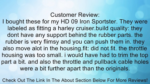 Black Comfort Rubber Motorcycle Handlebar Hand Grips (1 ) Hand Handlebar Grips Grip Custom High Quality Black Billet Grips Fits Cruisers, Choppers, Harley Davidson, Suzuki, Kawasaki, Yamaha, Honda, Metric Motor Bikes, Hogs with 1 inch Throttle Grips Bar