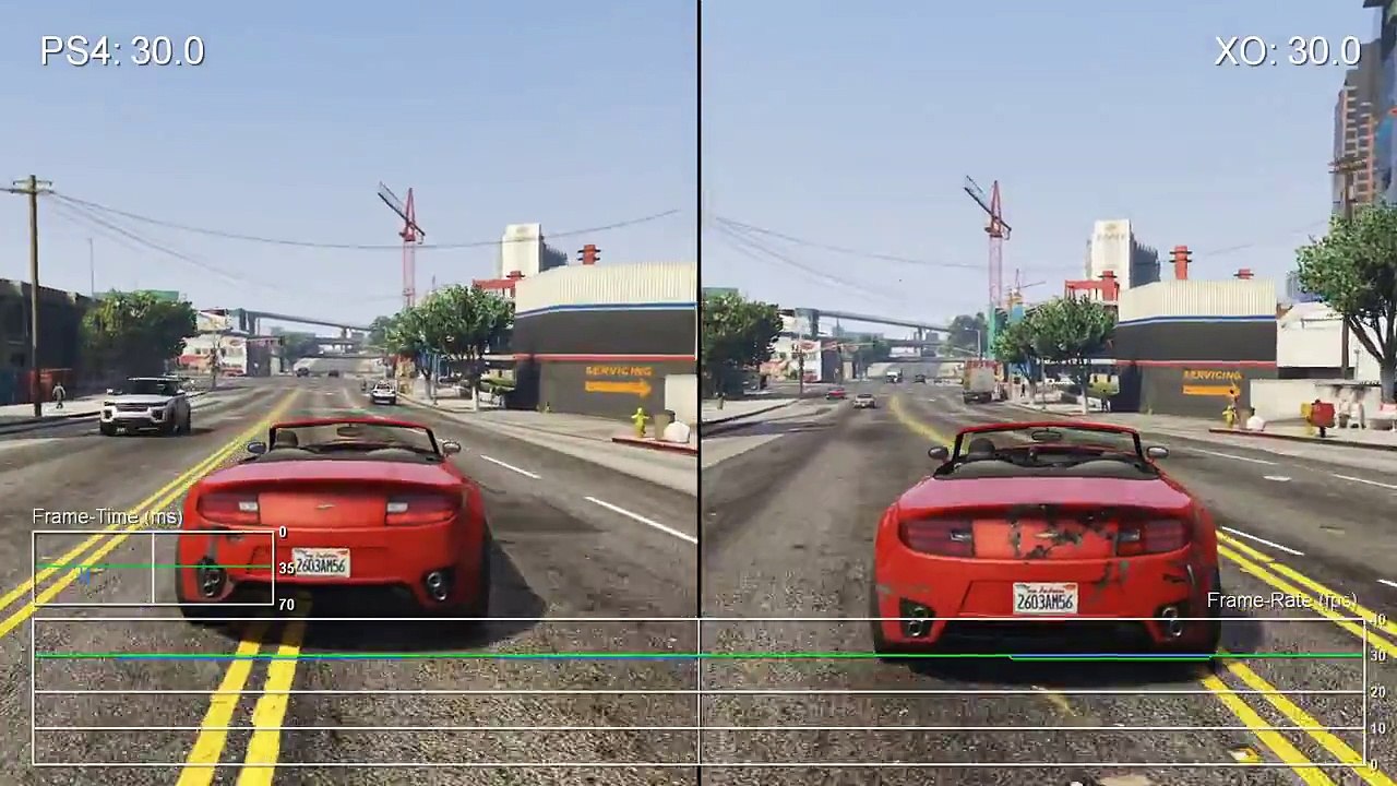 Grand Theft Auto 5: PS4 vs Xbox One Frame-Rate Stress Tests