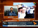 México: padres de normalistas desparecidos arribarán a la capitital