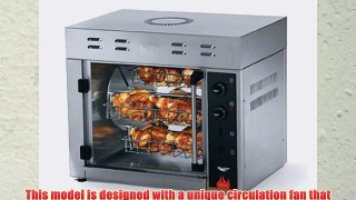 Vollrath 40704 Cayenne Electric Countertop Chicken Rotisserie Oven 8Bird